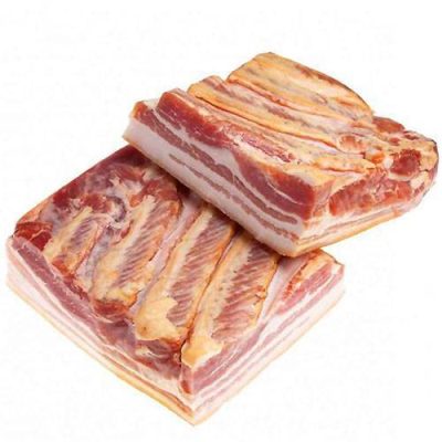 Bacon uden ben helt stykke ca. 1 kg.