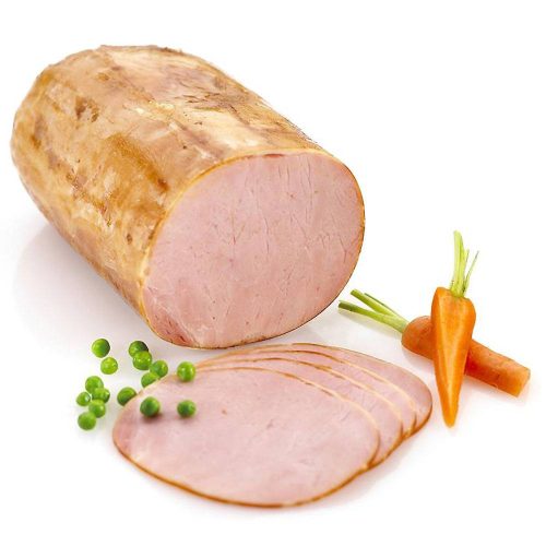 Hamburgerryg kogt og røget i tarm 2000 gr.