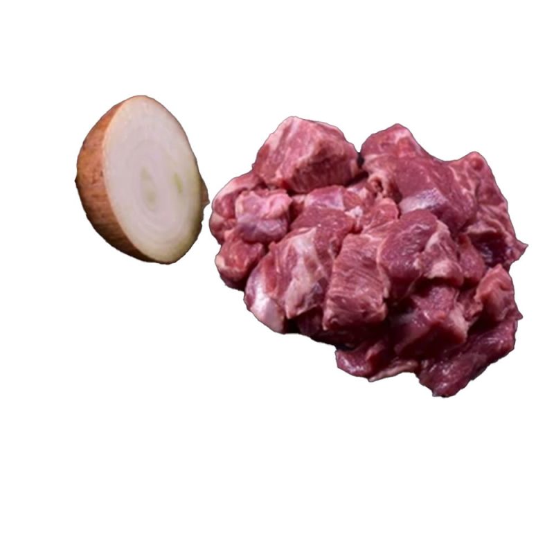 Lammekølle uden ben i tern 3x3 cm Prisen er pr. kg.