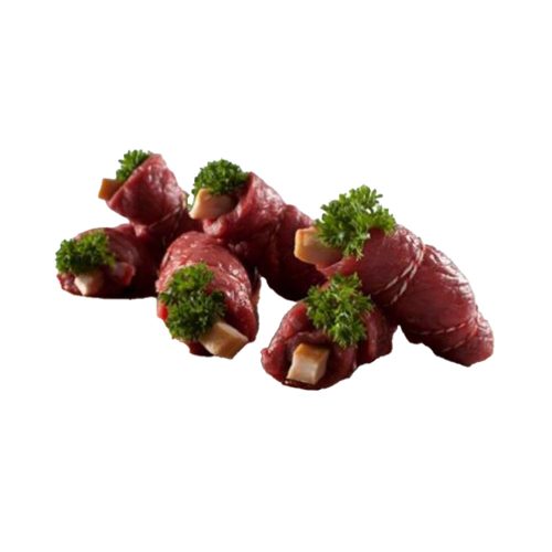 Benløse fugle af okseinderlår med bacon 100 - 150 gr.